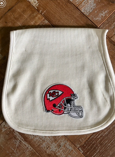 KC Chiefs burp cloth  MiaLouKC