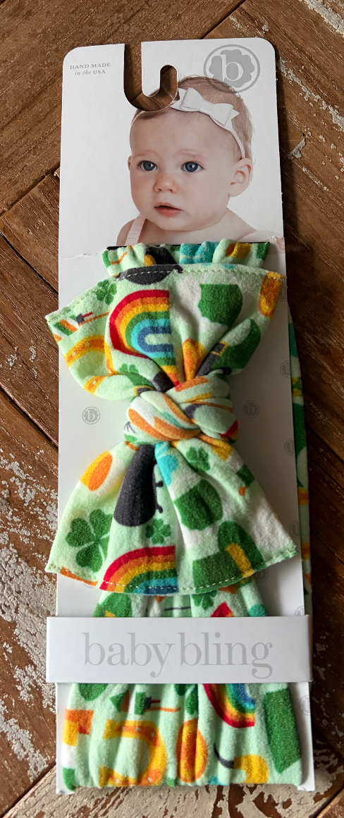 Baby Bling St. Patrick's Day Bow - MiaLou KC