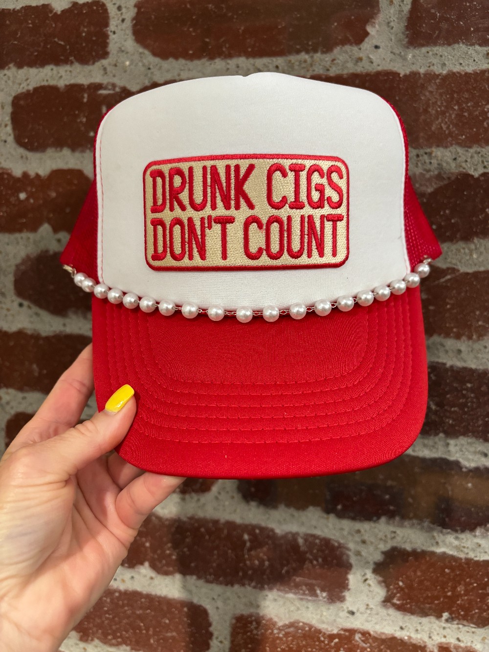 Drunk Cigs Don't Count Trucker Hat
