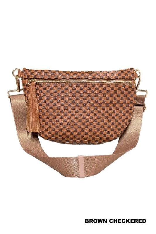 Camel Woven Bum Bag