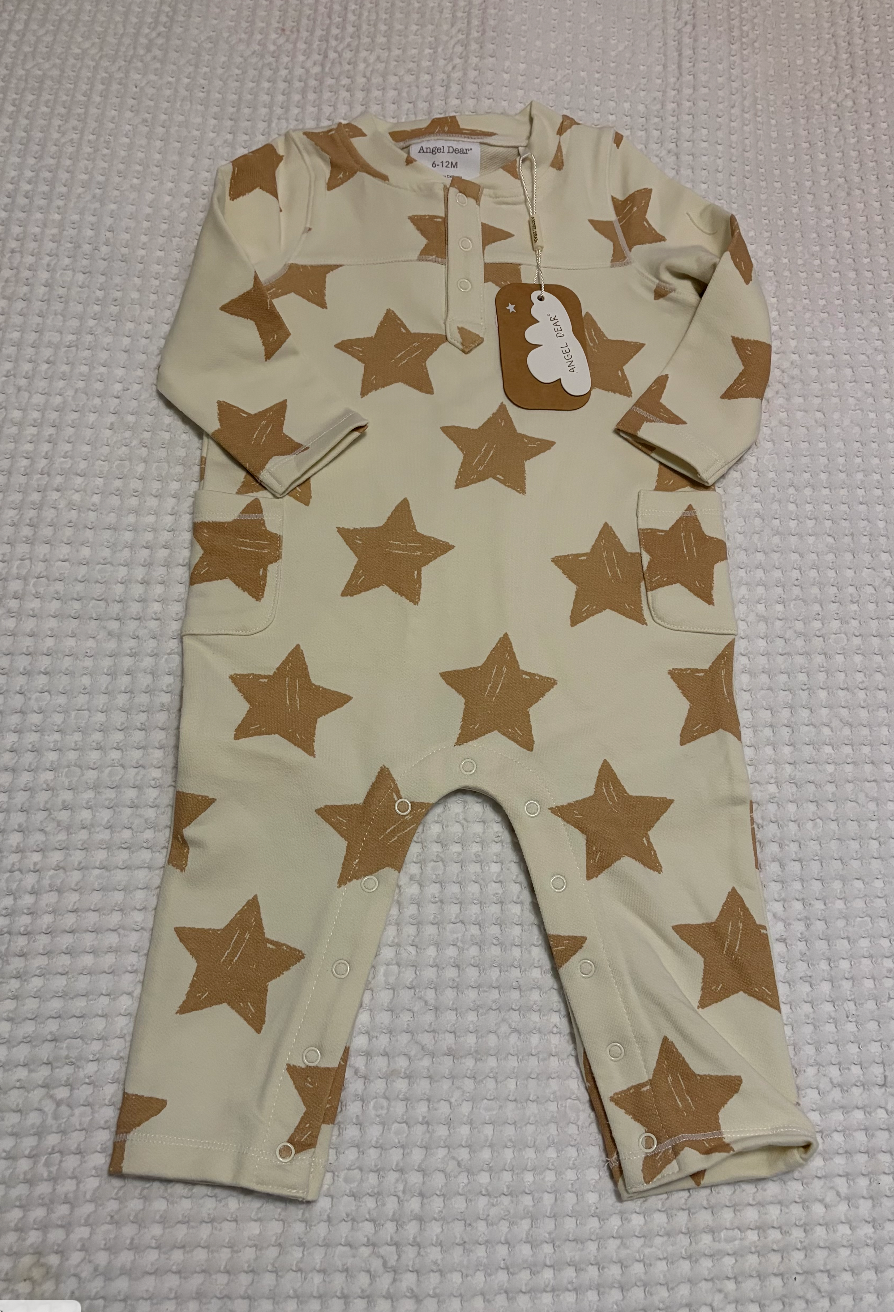 Angel Dear Stars romper 6-12 mo  MiaLouKC