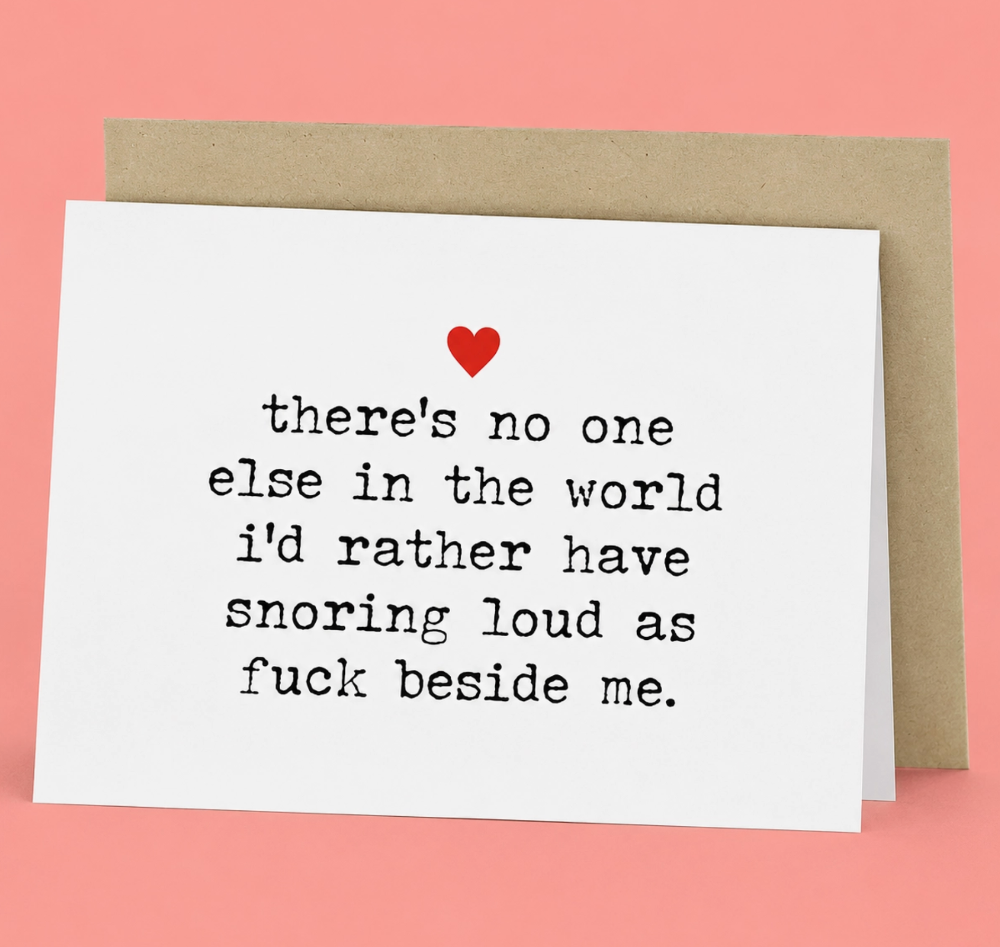 Snoring Loud Greeting Card