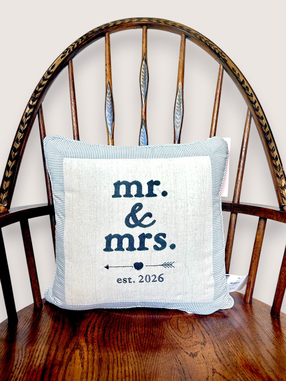 Mr. & Mrs. in 2026 Throw Pillow