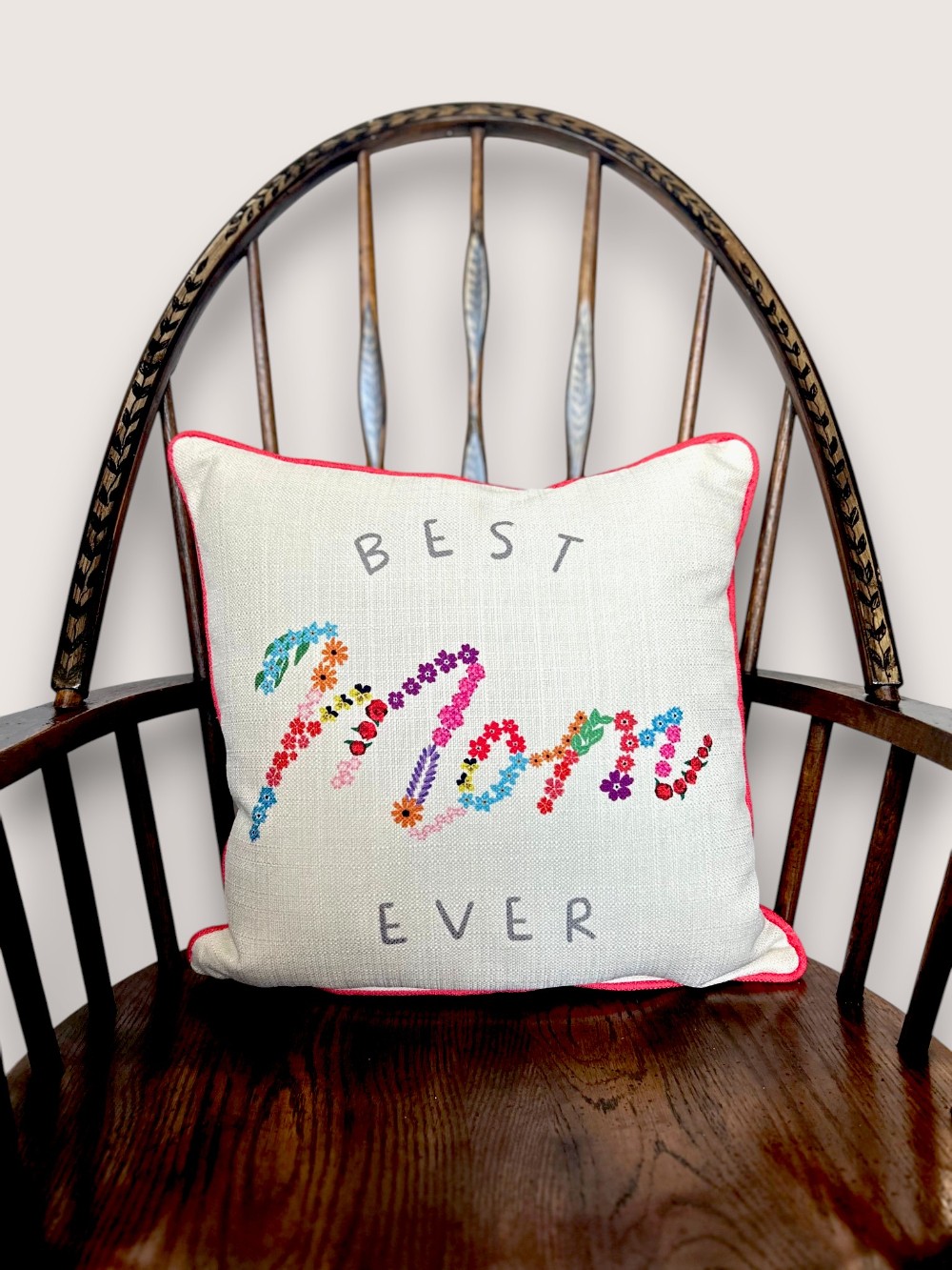 Best Mom Ever Square Throw Pillow