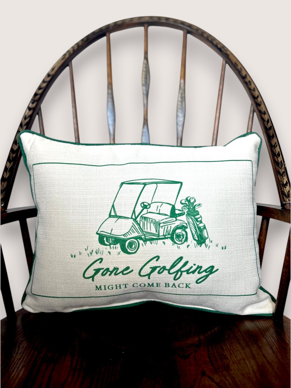 Gone Golfing Throw Pillow