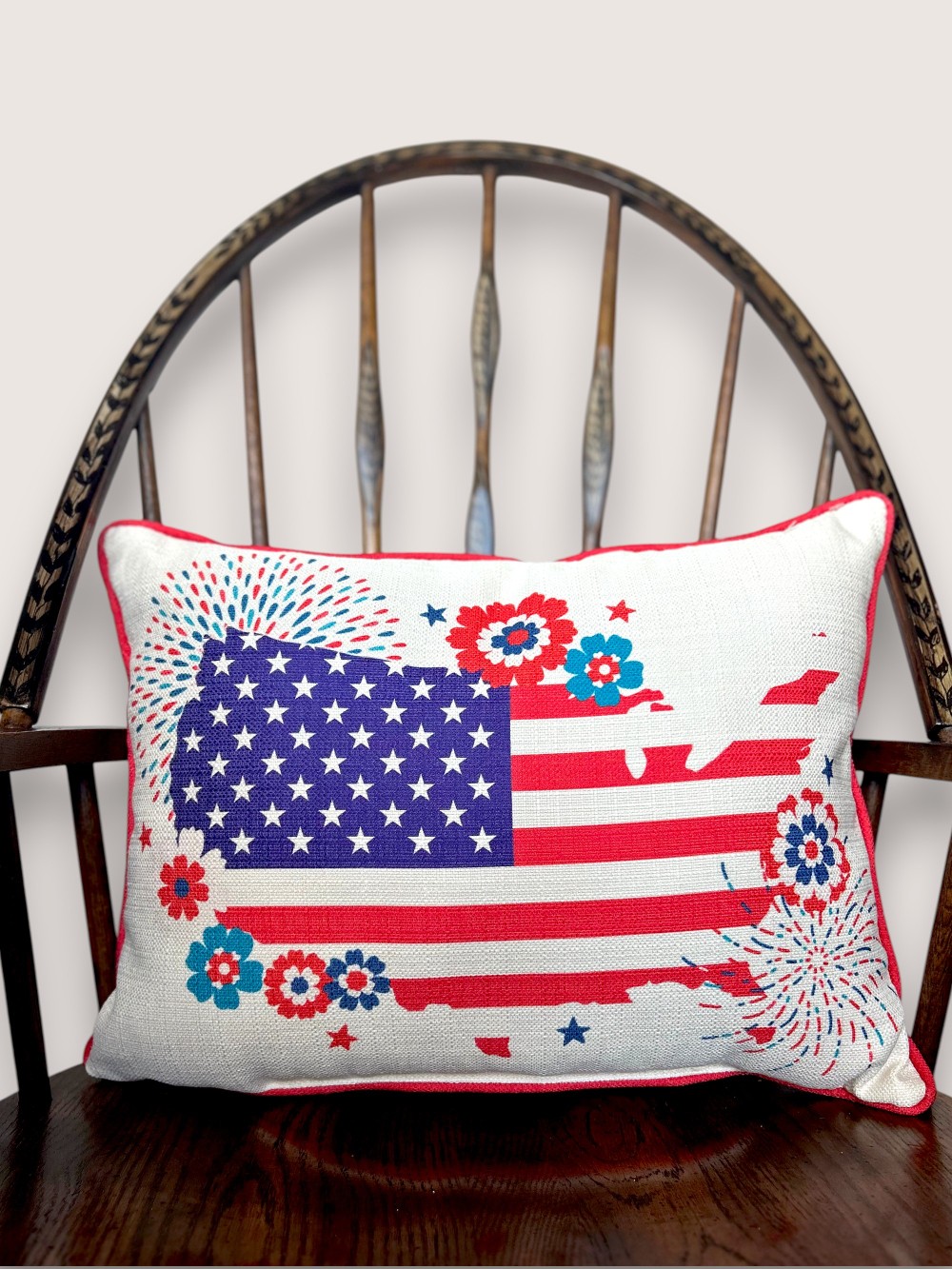 America Throw Pillow
