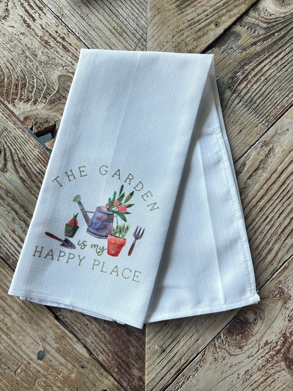 Garden Happy Place Kitchen Towel