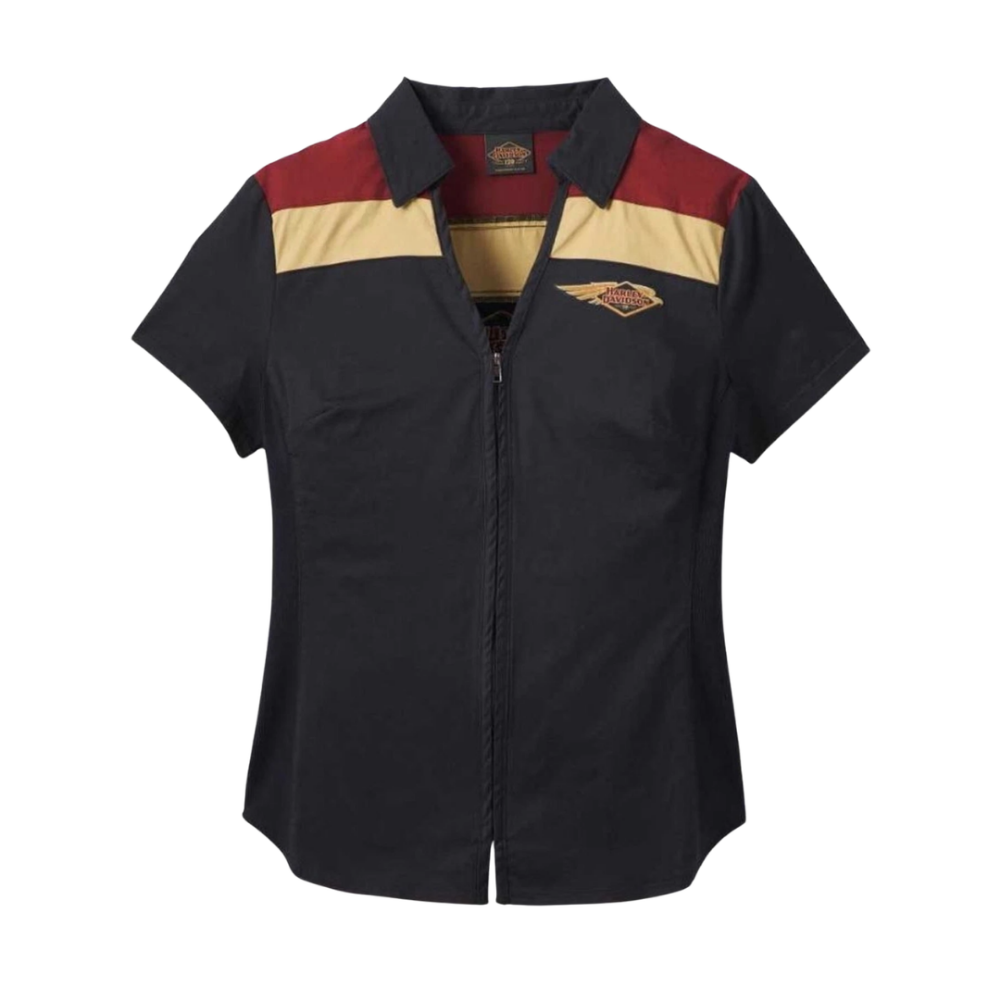 HARLEY DAVIDSON Ltd Zip Up Hybrid Collared Shirt 2XL