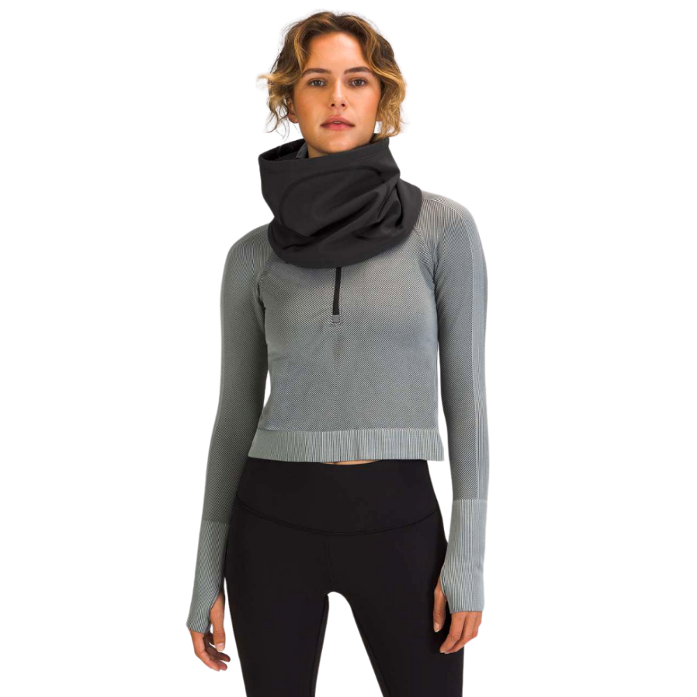 LULULEMON Glyde Velvet Fleece Neck Warmer Black