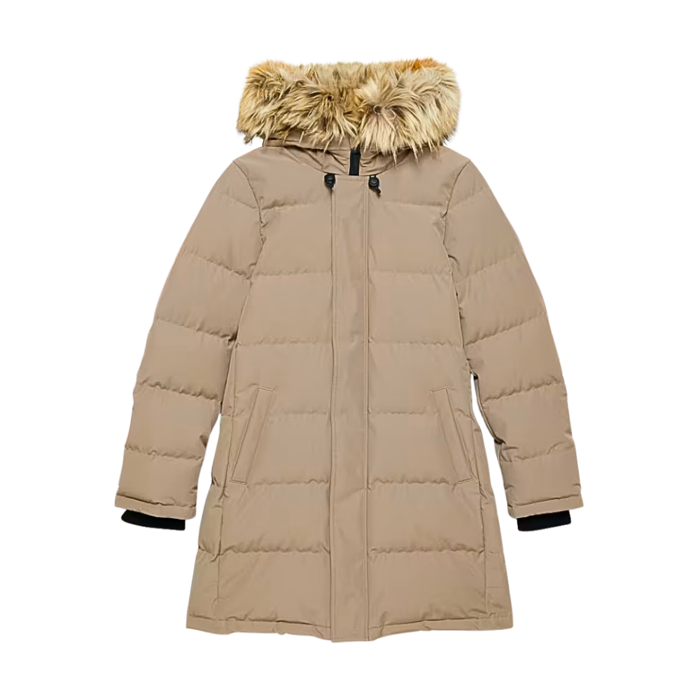 TNA The Powder Premium Down Parka Taupe Small