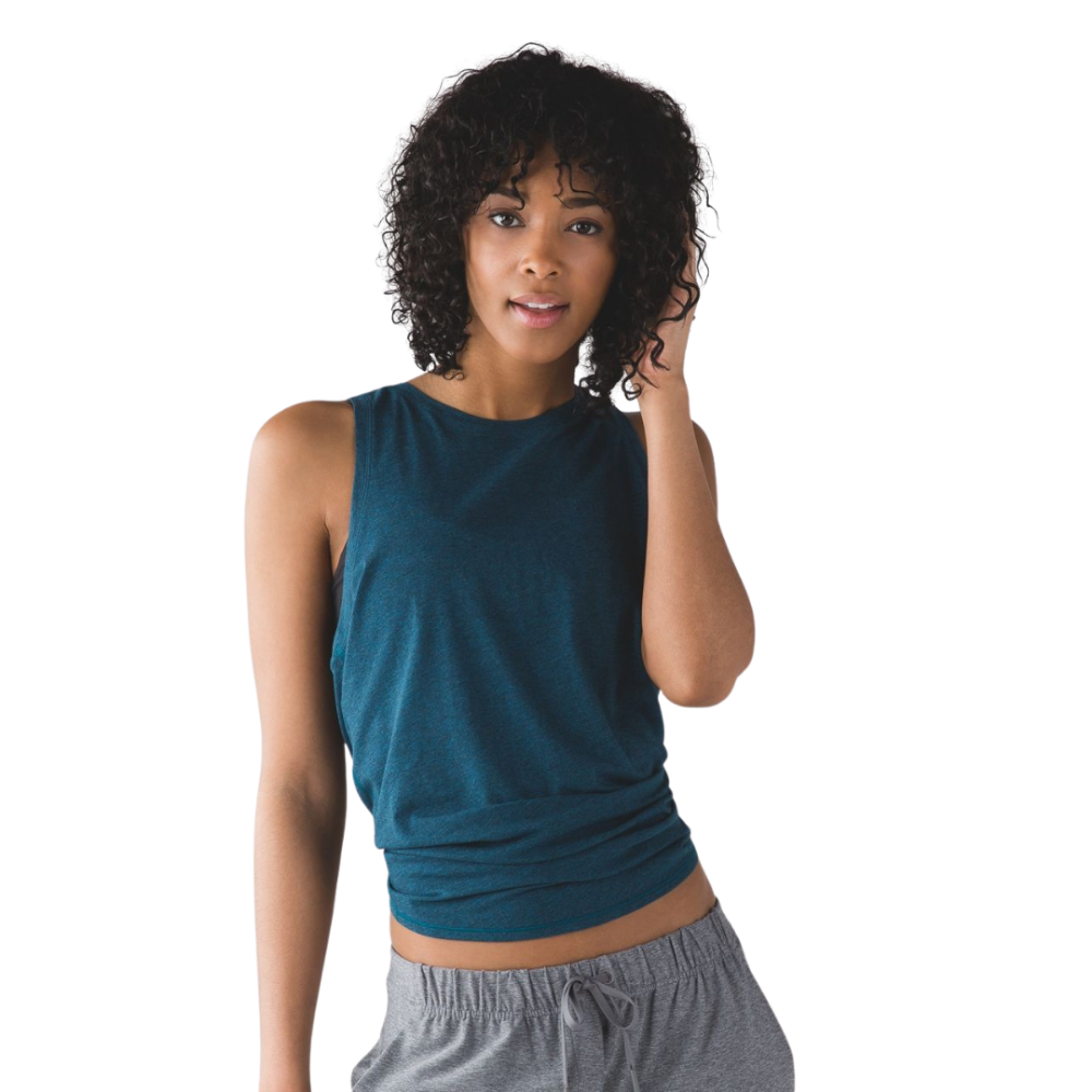 LULULEMON All Tied Up Tank Heathered Alberta Lake S