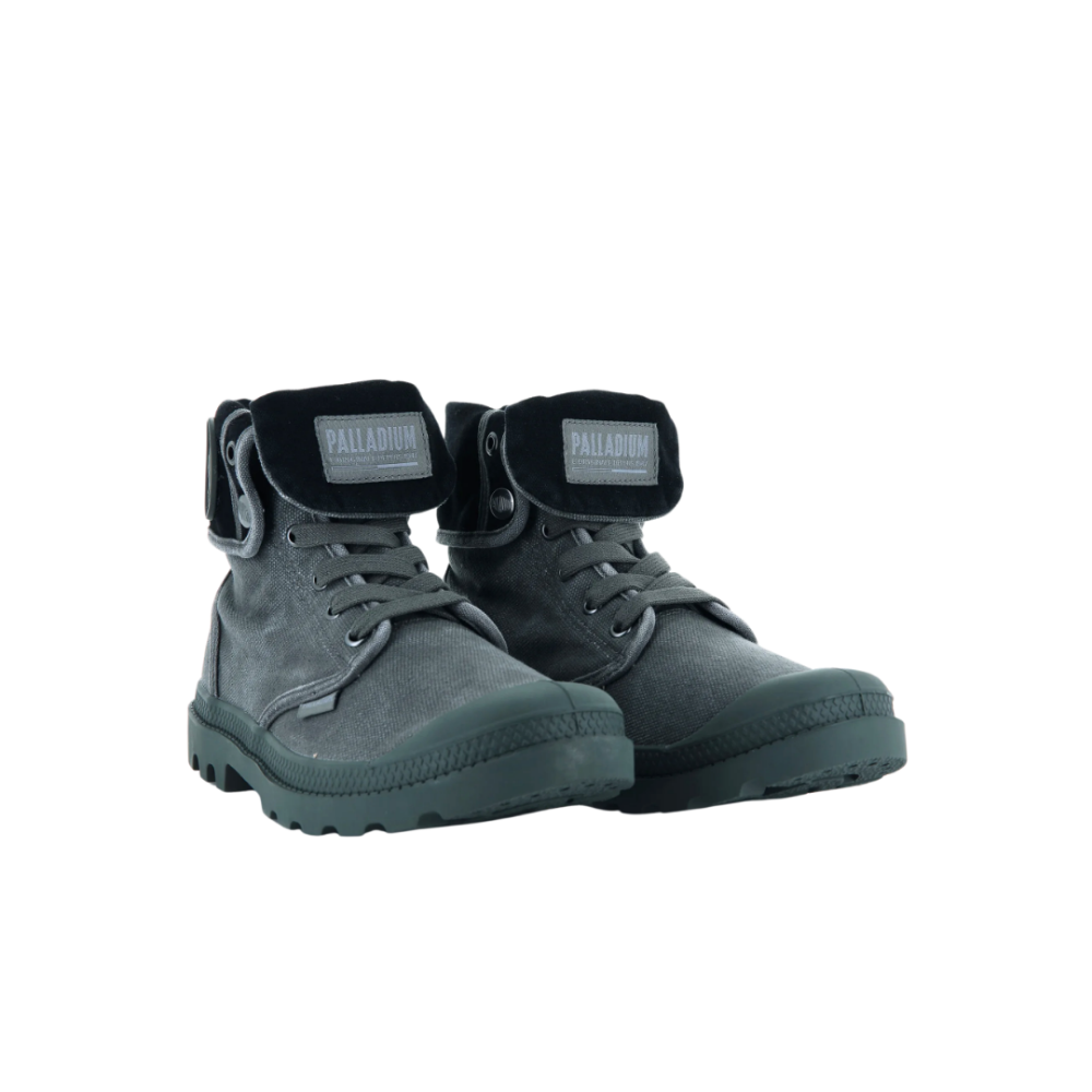 PALADIUM Baggy Foldover Canvas Boot Grey 10