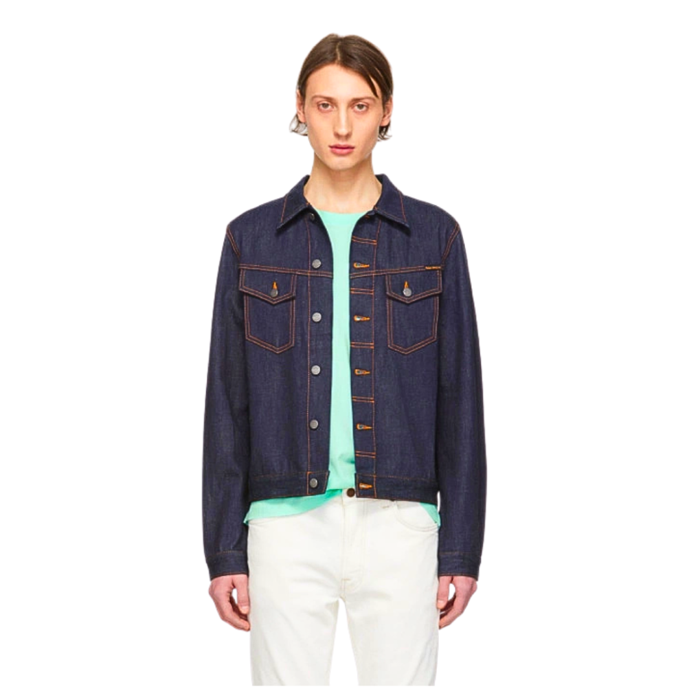 NUDIE JEANS Kenny Dry Organic Denim Jacket Large