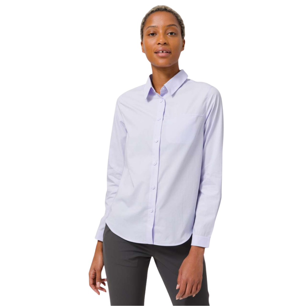 LULULEMON Full Day Ahead Shirt Lavender Large