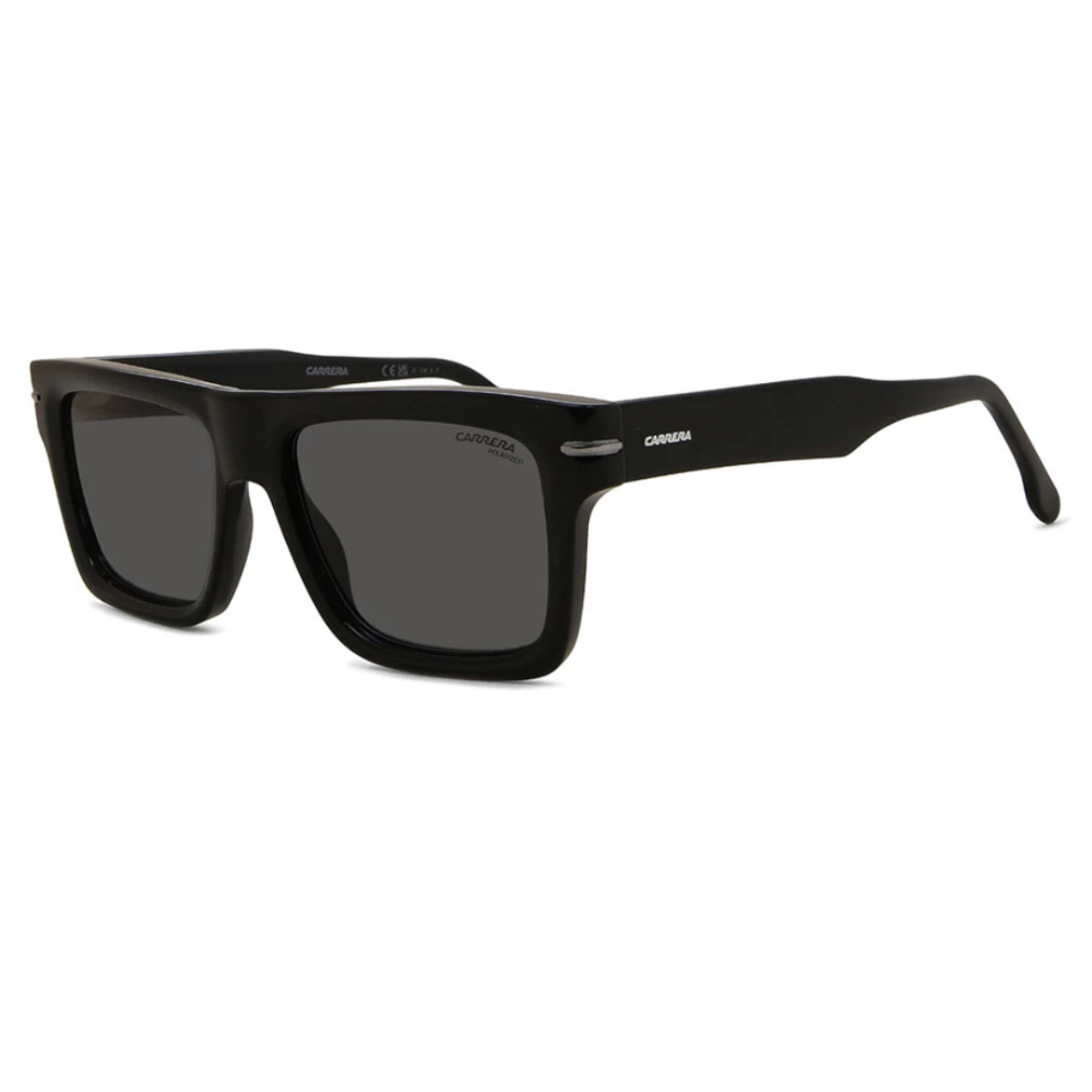 CARRERA Square Acetate Polarized Sunglasses Black
