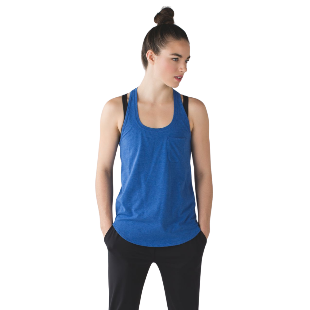LULULEMON Yogi Racer Back III Sprinkler Blue S/M