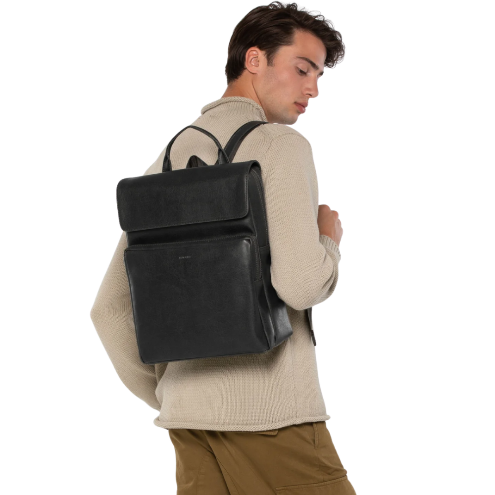 MATT & NAT Paxx Vintage Vegan Back Pack Black