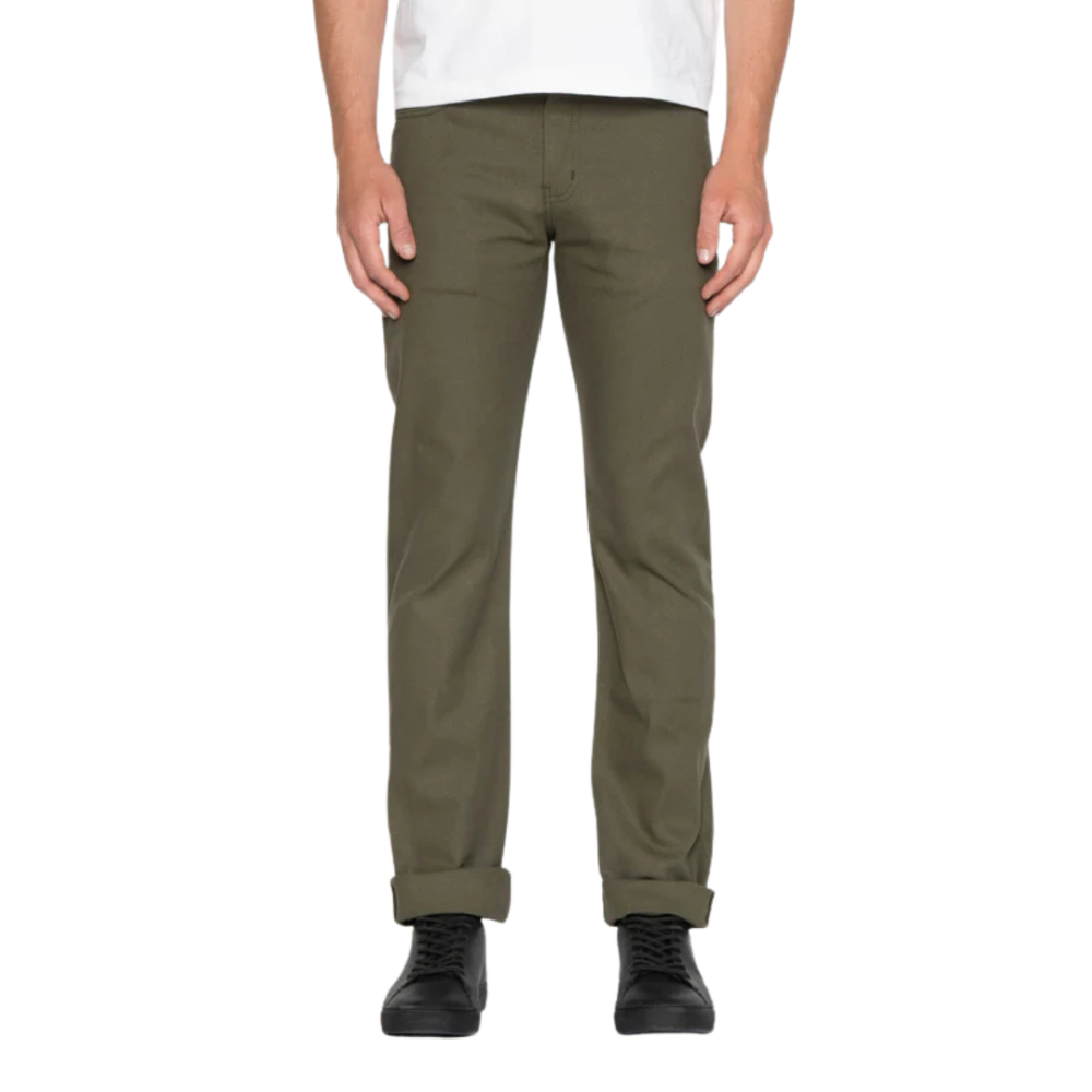 NAKED & FAMOUS Weird Guy Selvedge Chino Green 34