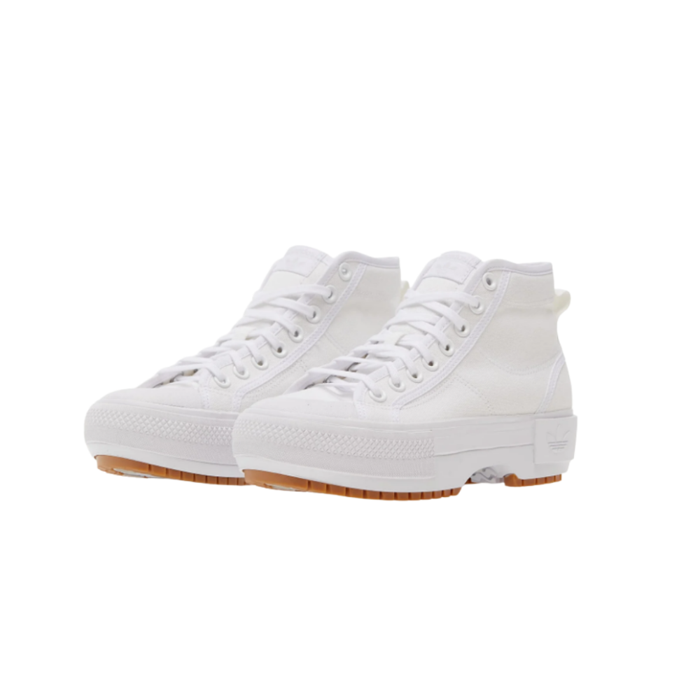 ADIDAS Nizza Trek Platform Mid Canvas White 6
