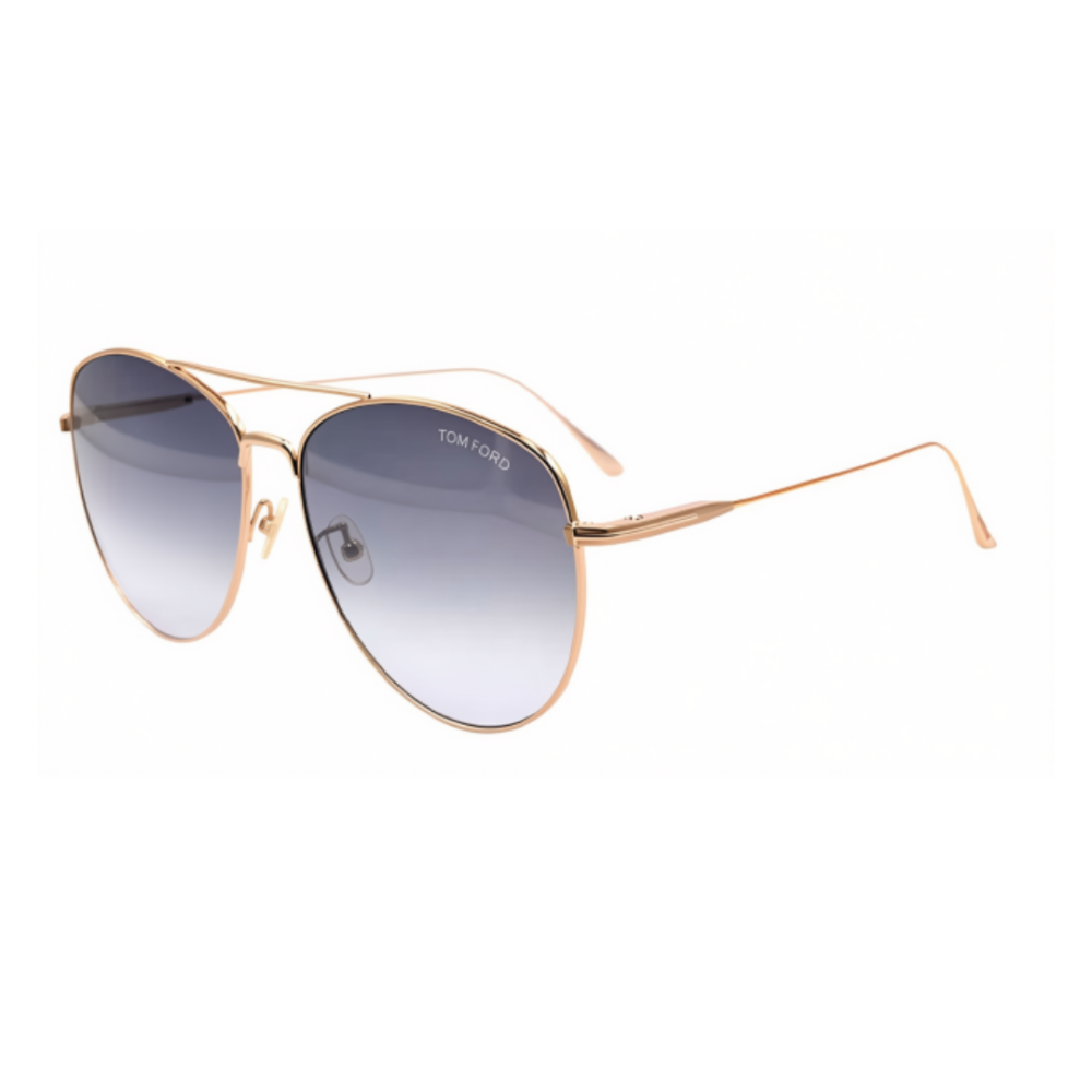 TOM FORD Milla Polarized Sunglasses Rose Gold Blue