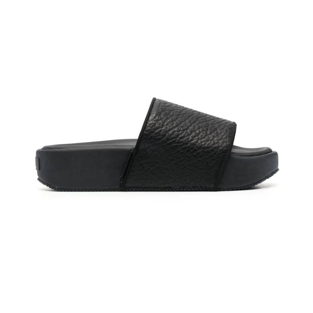Y3 Sport Style Pebble Grain Slide Black 9