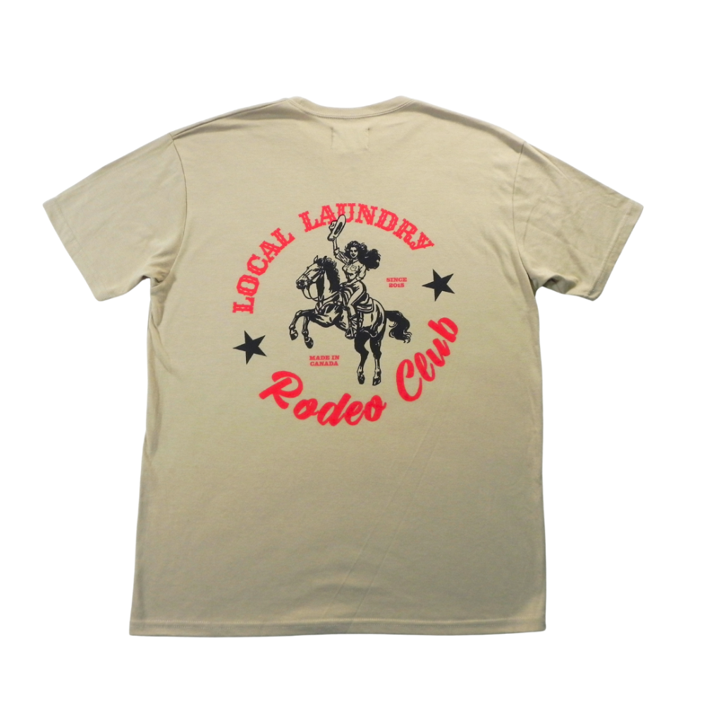 LOCAL LAUNDRY Rodeo Club Tee Tan Large