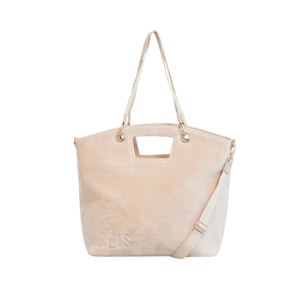 BEIS Convertible The Terry Tote Ivory Large