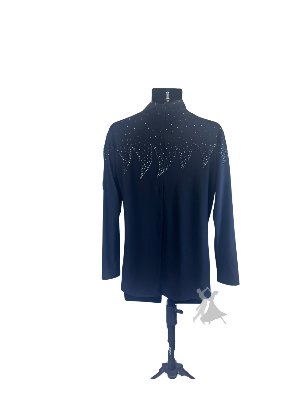 Leonardo - Latin Shirt w Jet Crystals