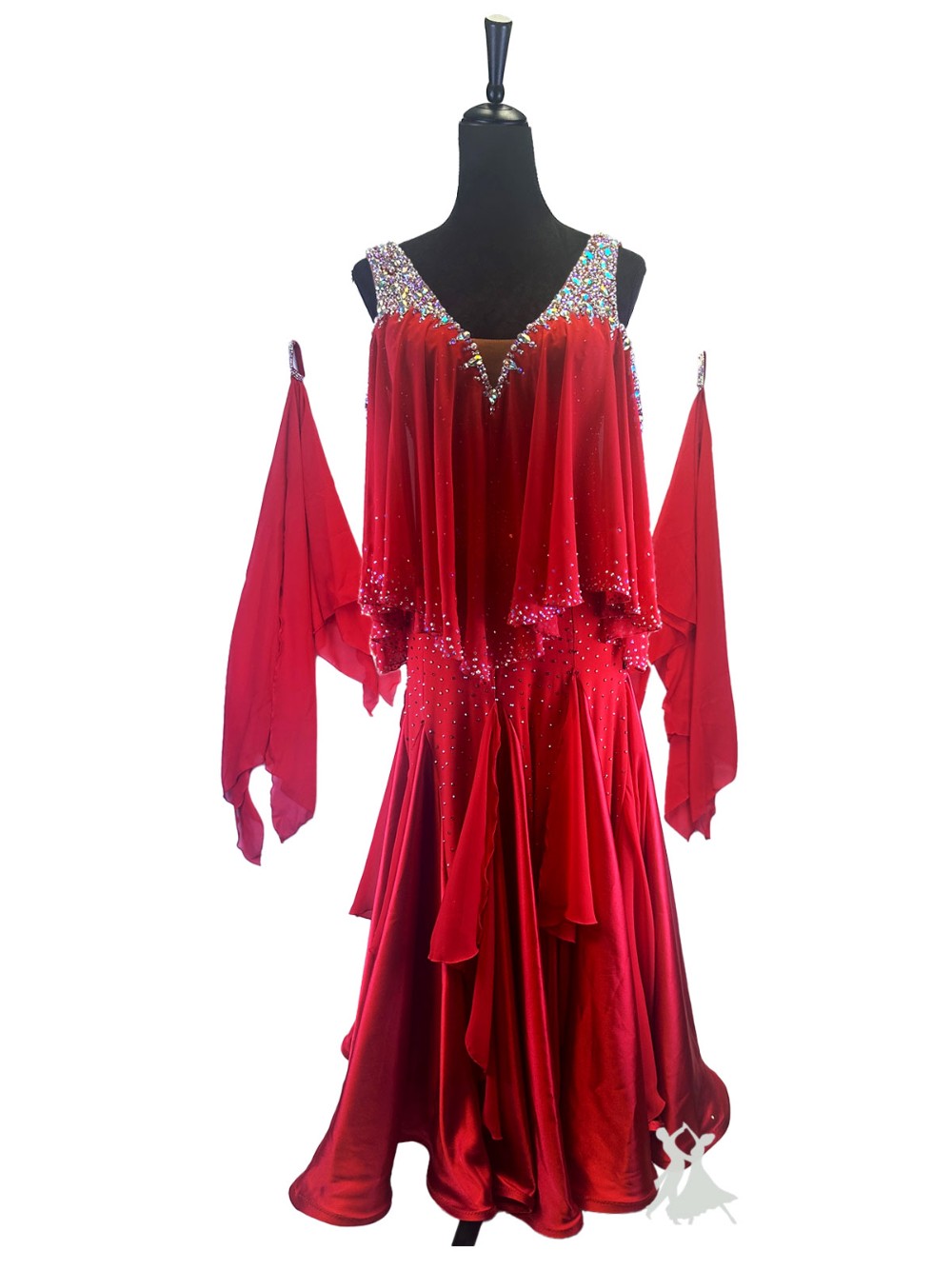 Swaying to the Waltz in Red