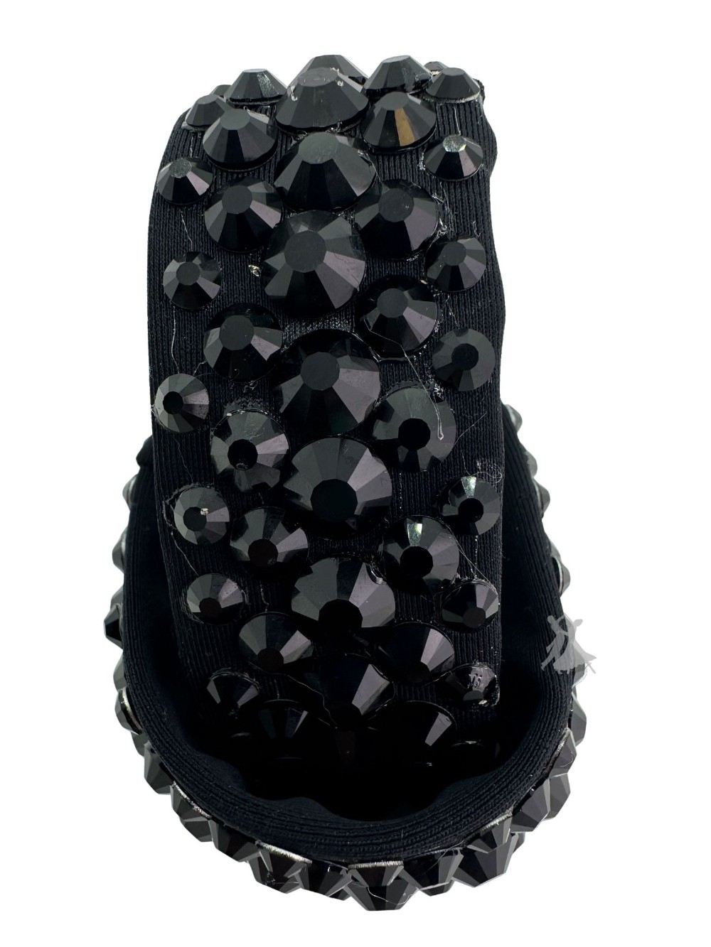 Stretch Bracelet Set - black with Jet Crystals