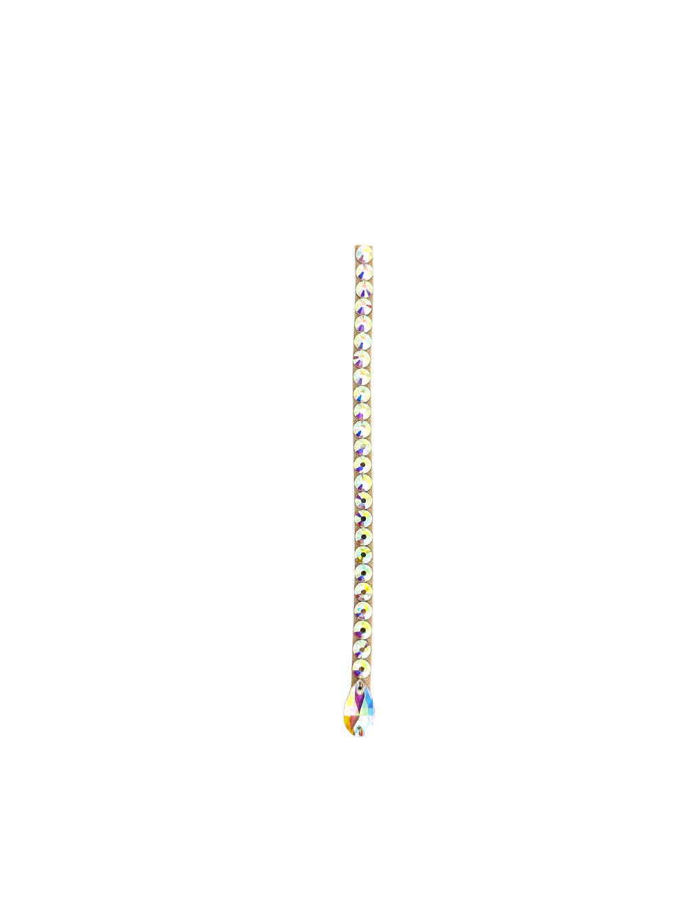 Single Strand Hair Strand with Pear Drop 7 inch