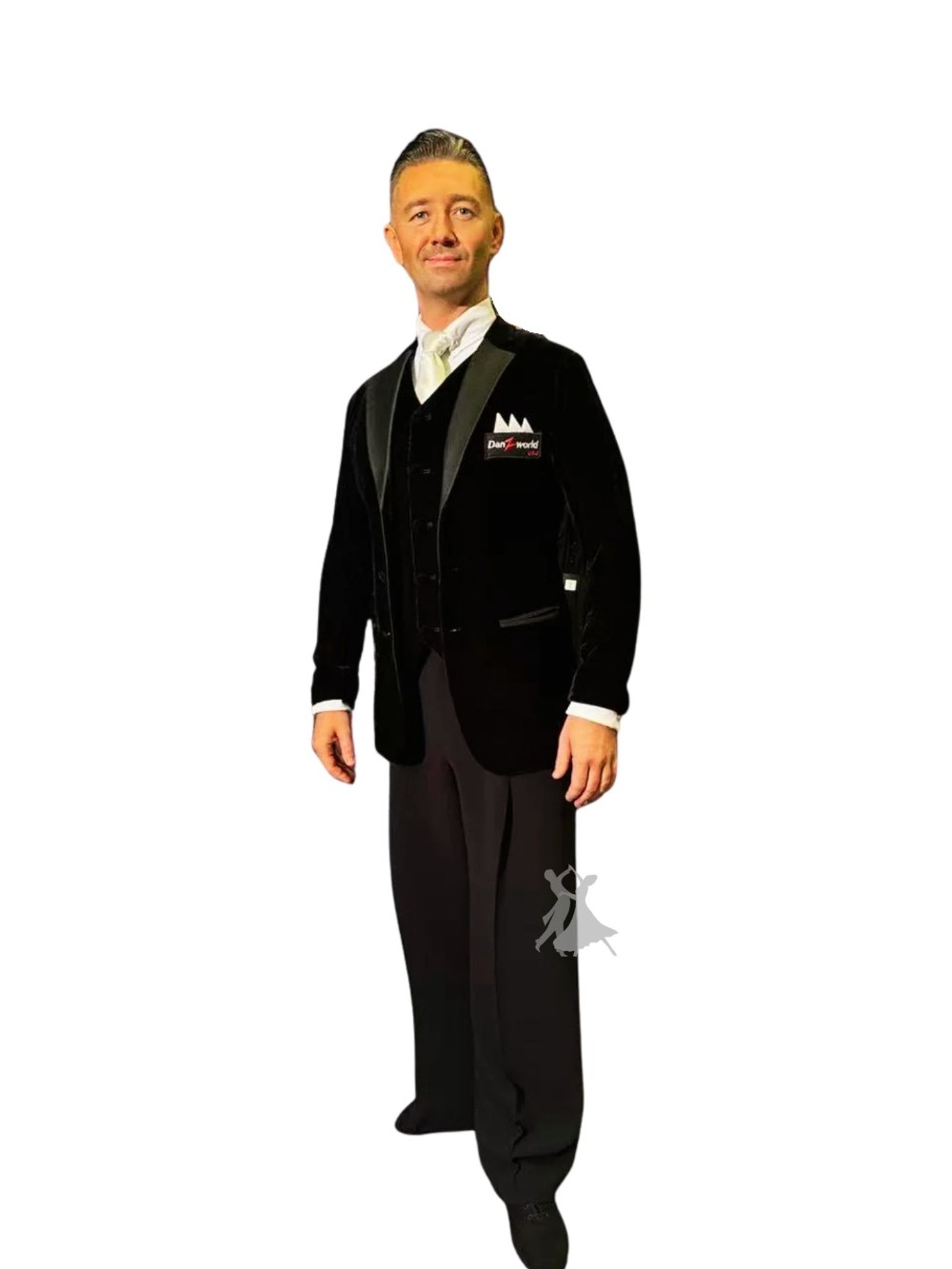 Black Velvet Jacket with vest inset