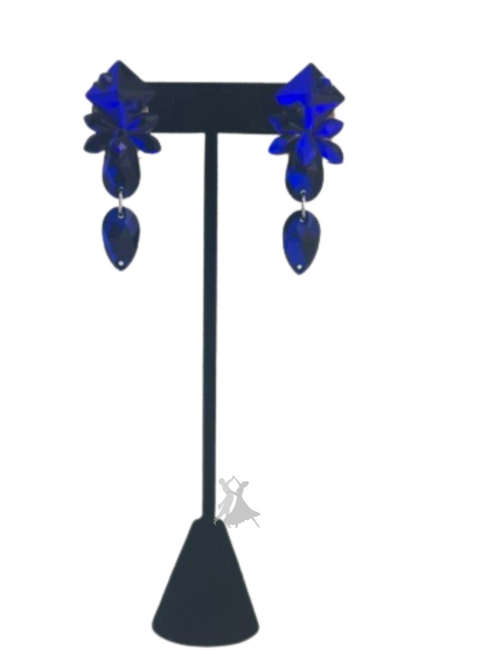 Cobalt Ballroom Fancy Crystal Drop Earrings
