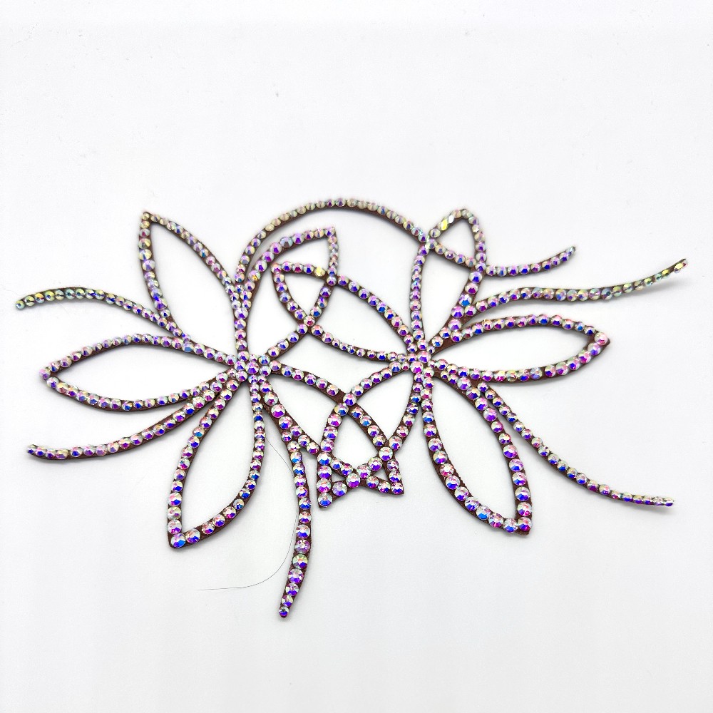Medium AB Crystal Hair Piece - vaired designs