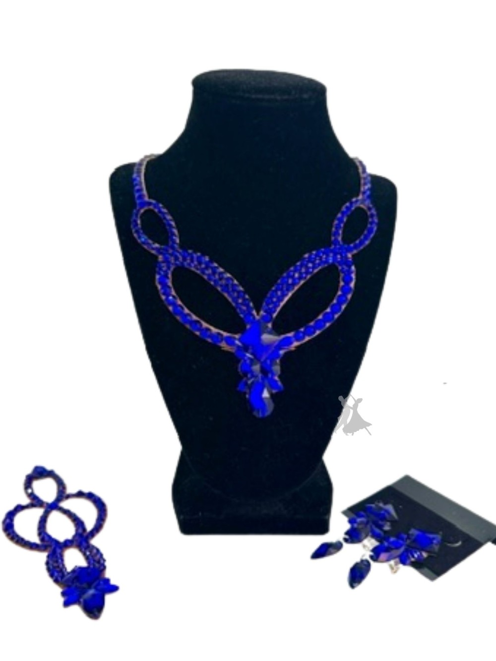 Cobalt Crystal Ballroom Necklace