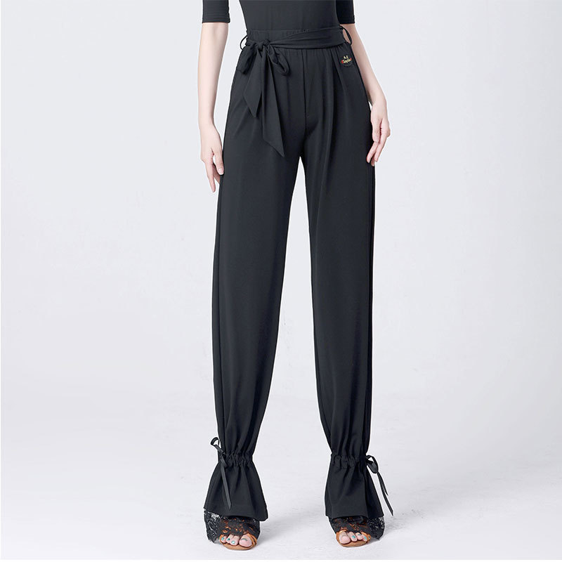 Diana - Latin and Ballroom Dance Pants with Ankle Ties