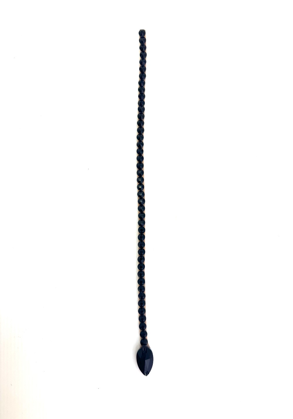 Crystal Ballroom Hair Piece - Single Strand with Pear Drop