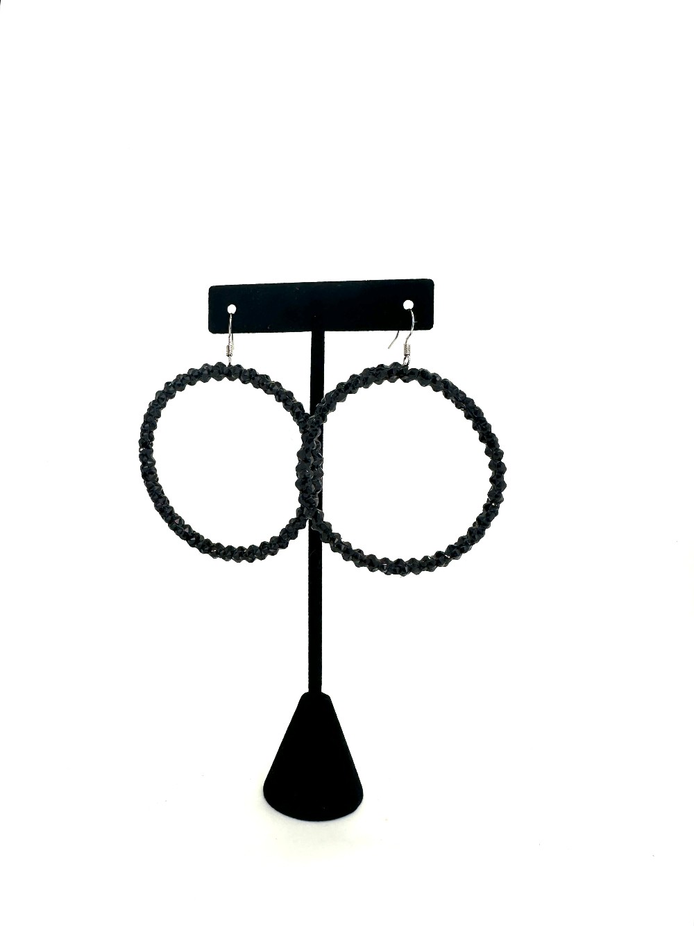 Extra Large Crystal Hoop Earrings