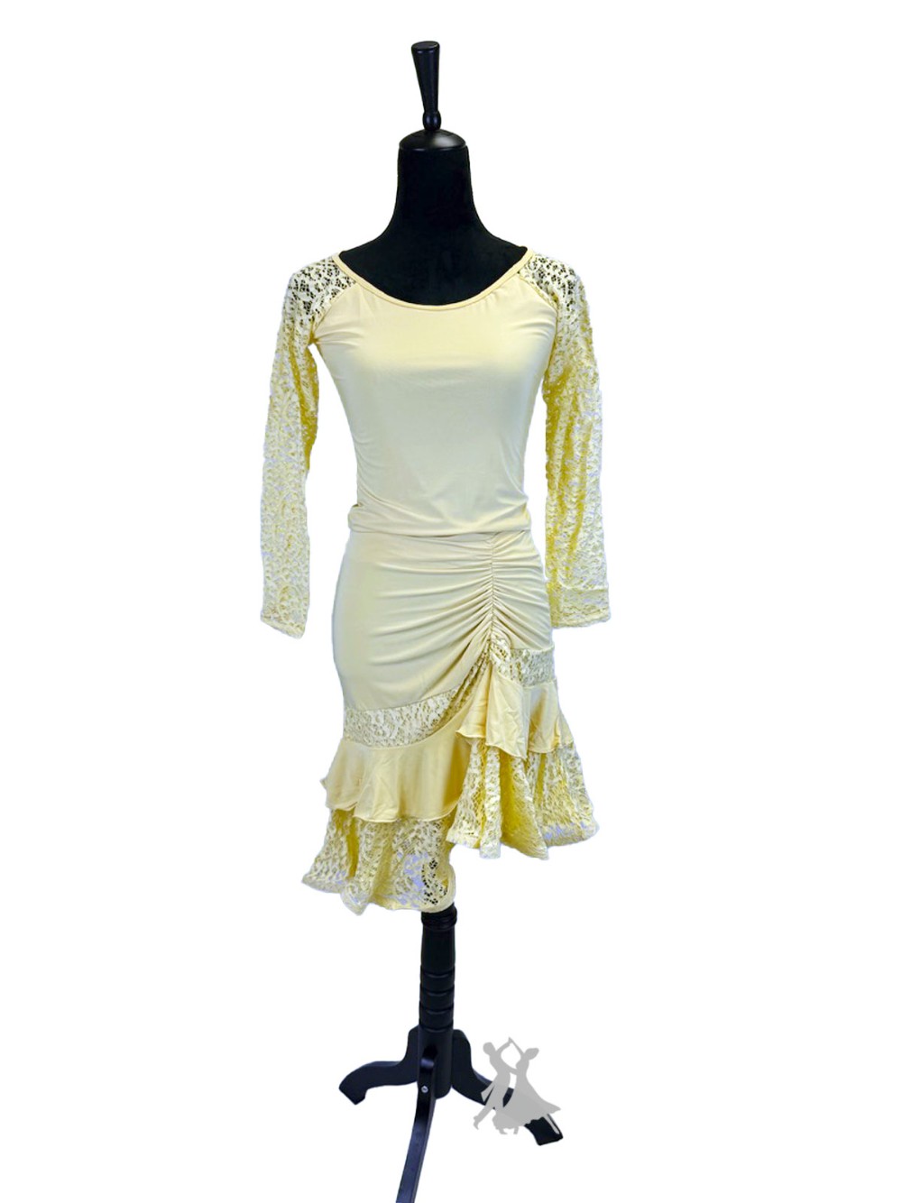 Soft yellow practice wear rhythm practice wear set