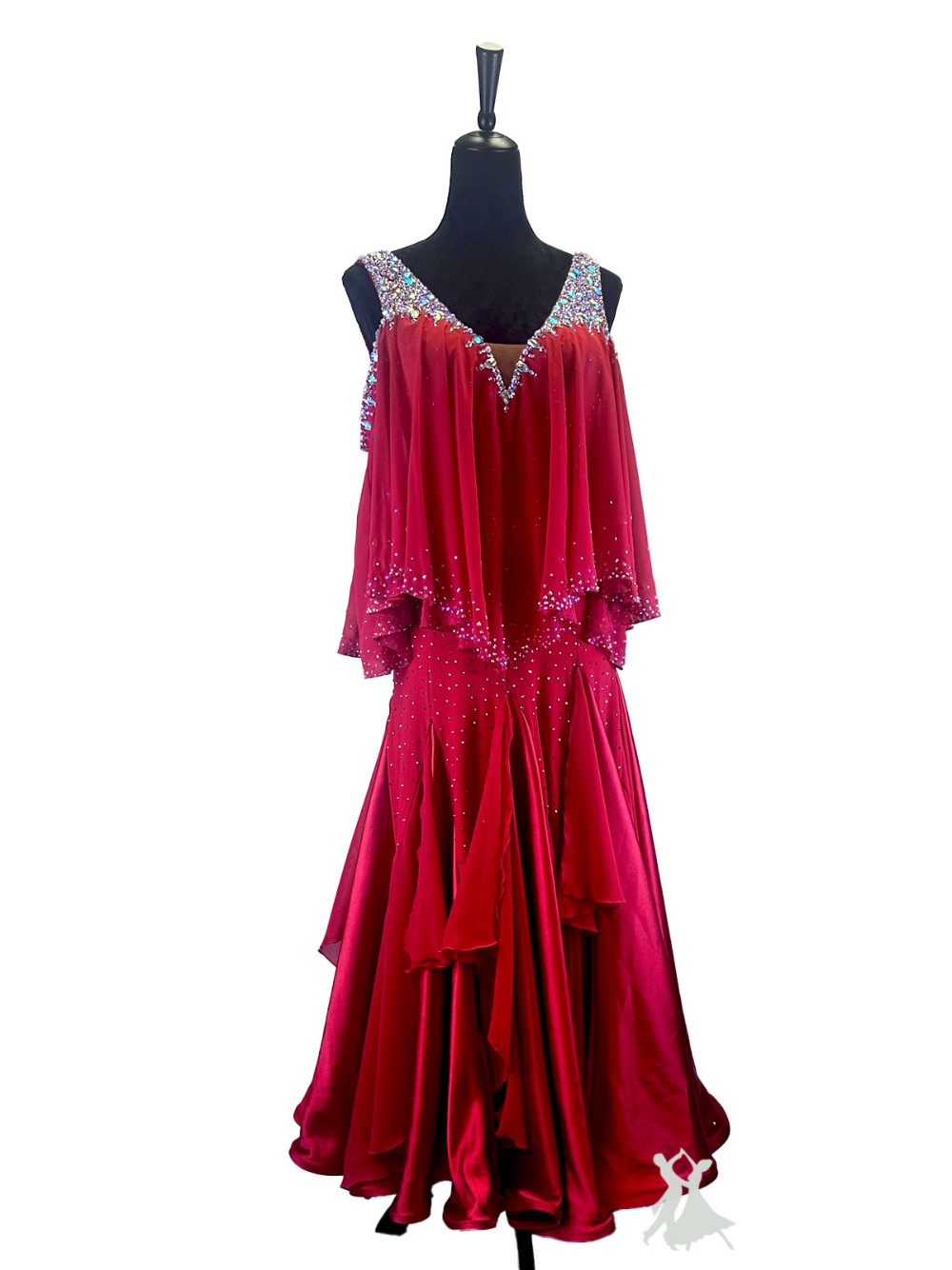 Swaying to the Waltz in Red