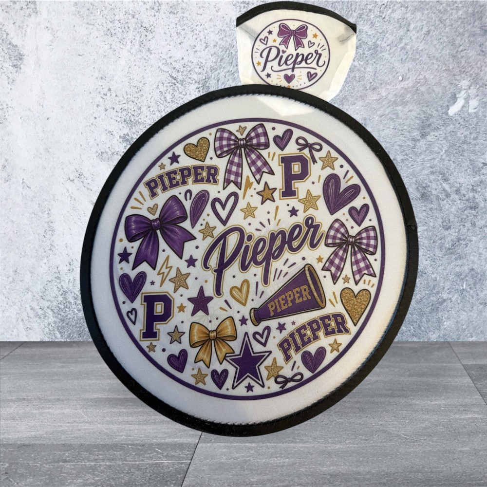 Pieper Folding Round Fan with Case