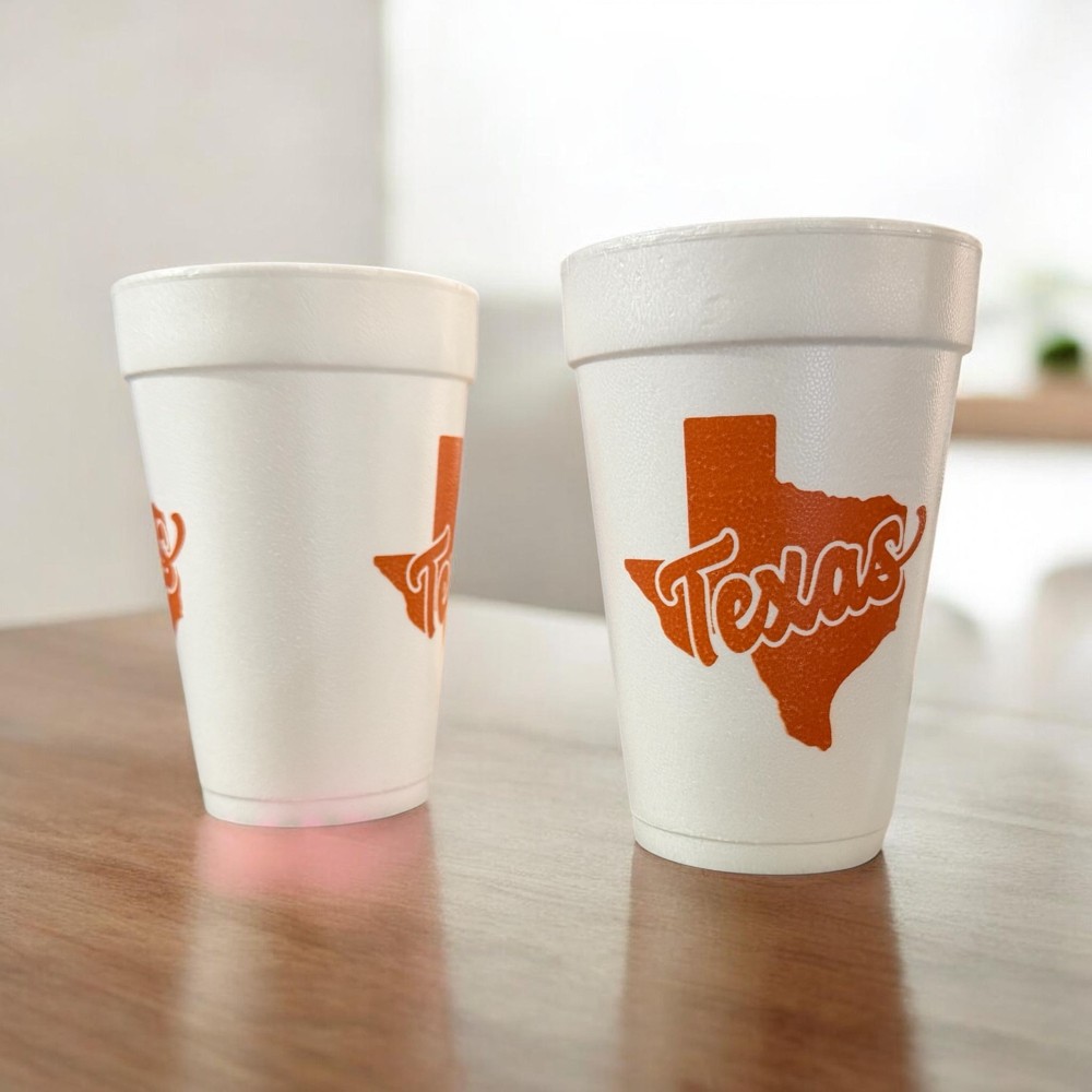 Texas in Texas Styrofoam Cups - Pack of 24