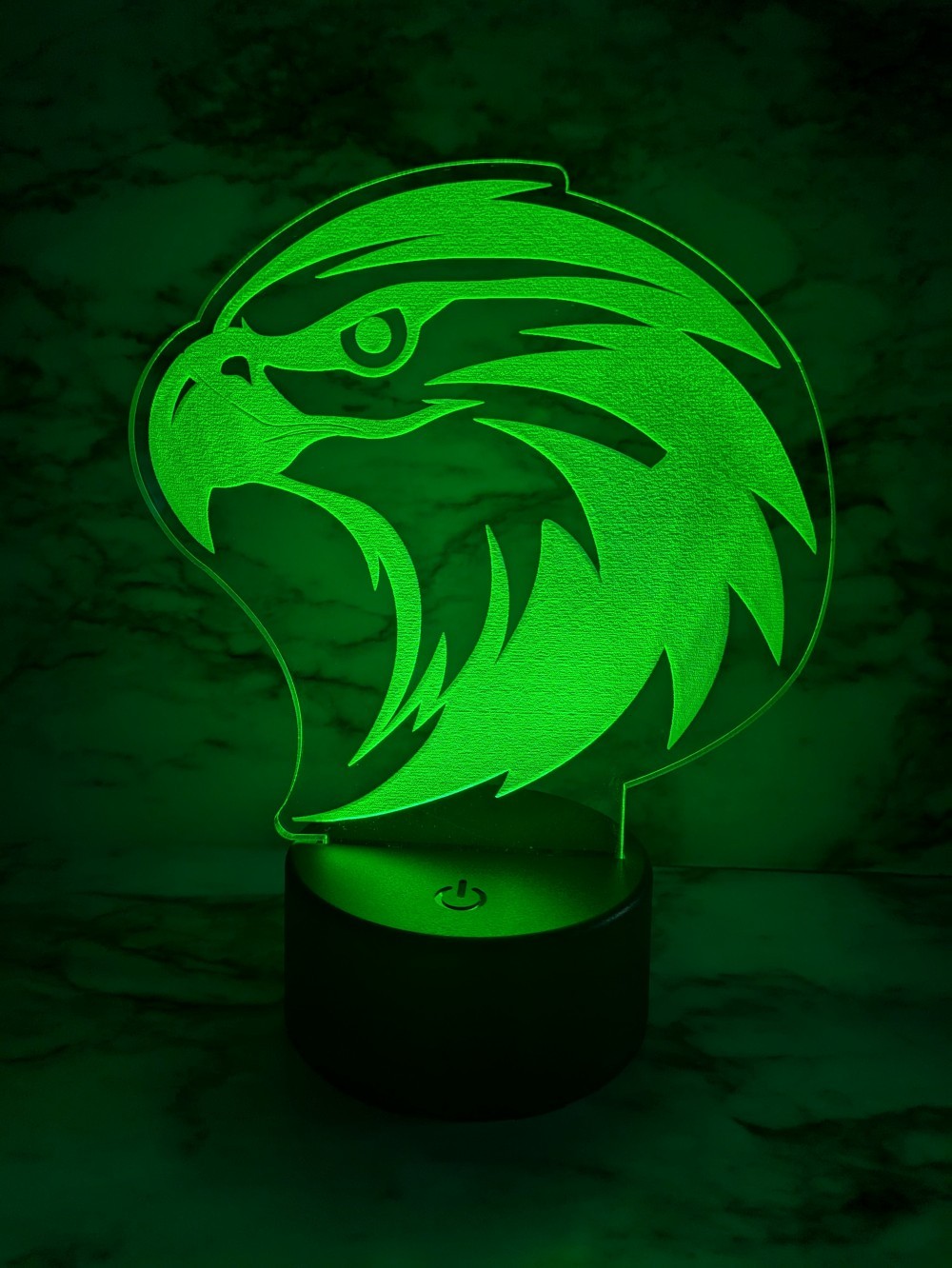 Canyon Lake CL Hawks Engraved Acrylic LED Light w/ Remote