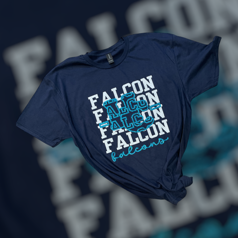 Hill Country College Prep HS Falcons Shadow Tee - Made to Order