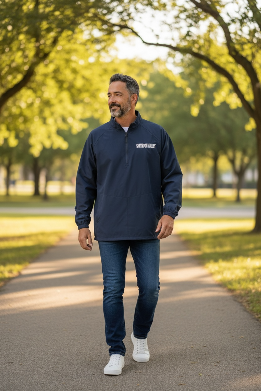 Smithson Valley 1/4 Zip Long Sleeve Unisex Overshirt/Jacket
