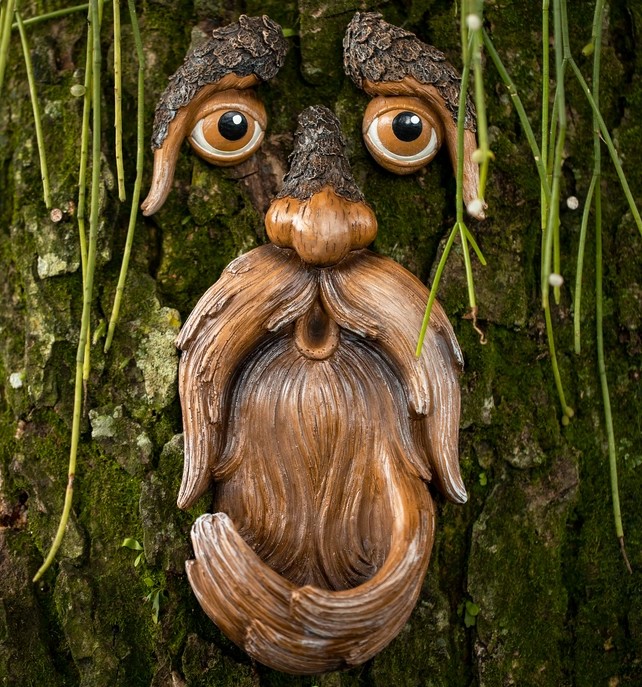Tree Faces Outdoor Decor – Bird Feeder