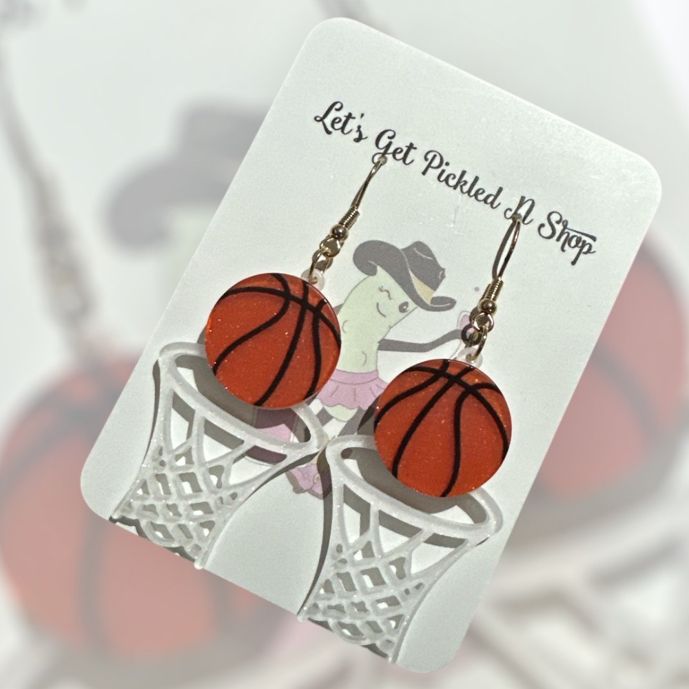 Basketball Hoop Earrings