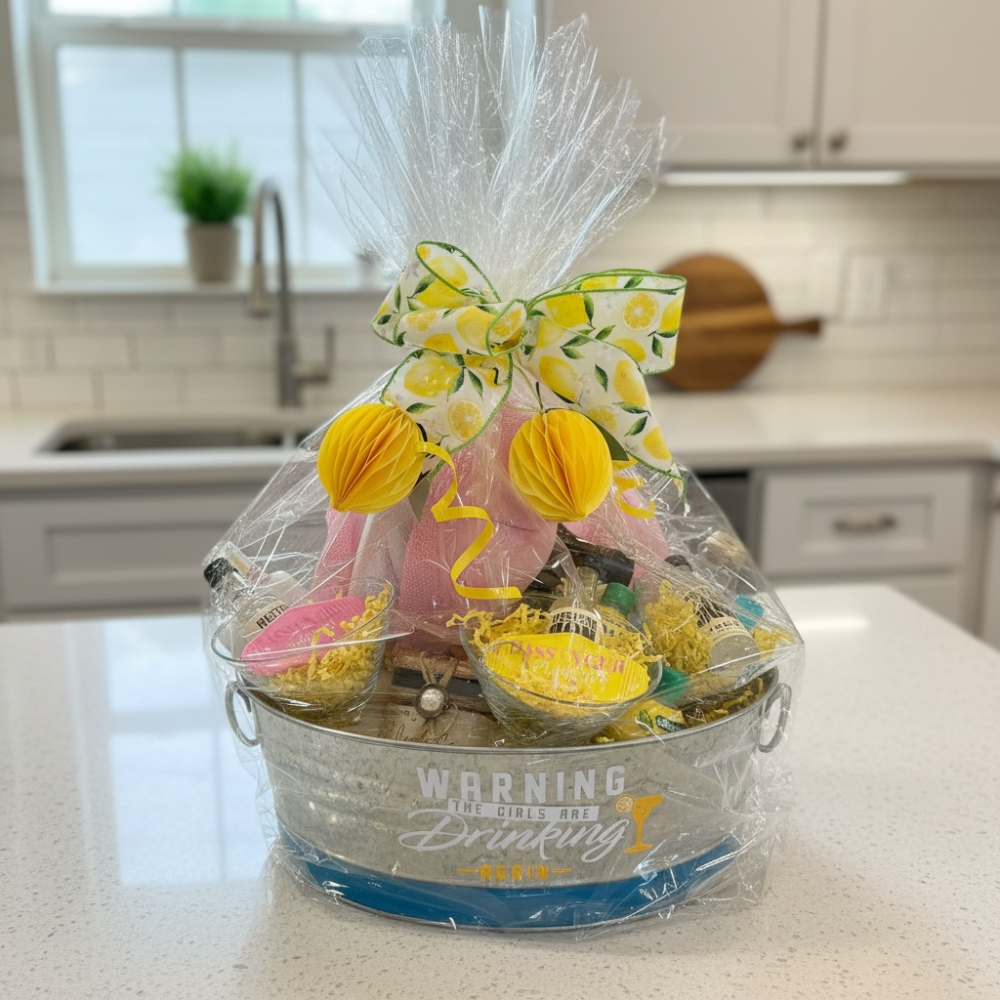 The Girls Are Drinking Again Lemon Drop Gift Basket