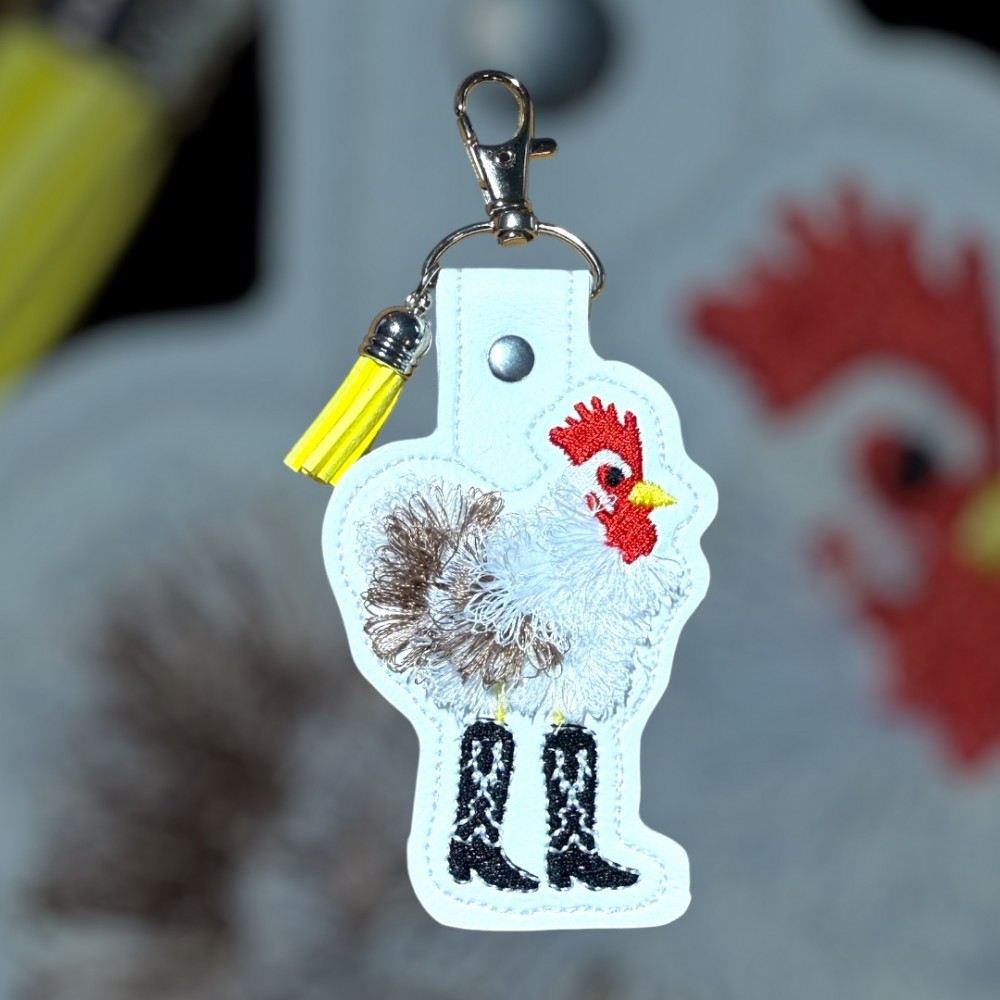 Fun Fluffy Chicken Key Fobs