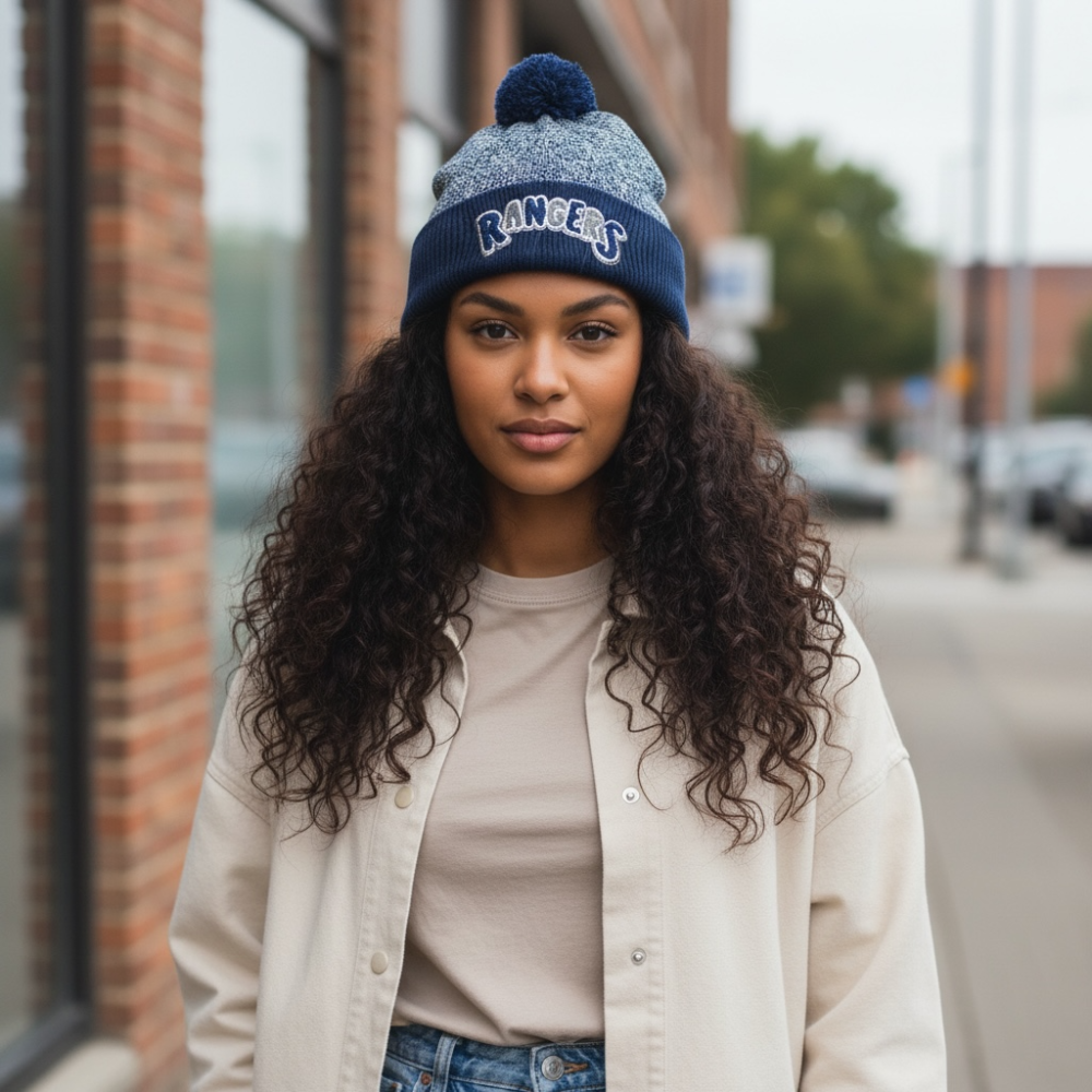 SV Chenille Halftime Heather Pom Beanie